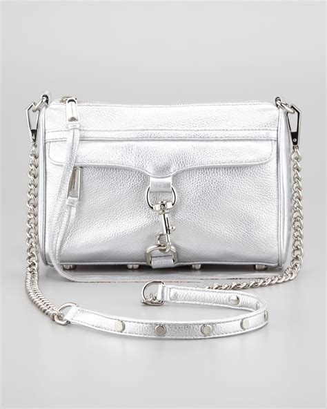 silver metallic box bag|metallic silver brand bag.